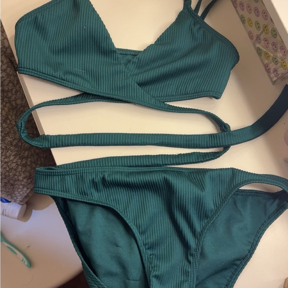 Hollister Kids Swim Set in Teal